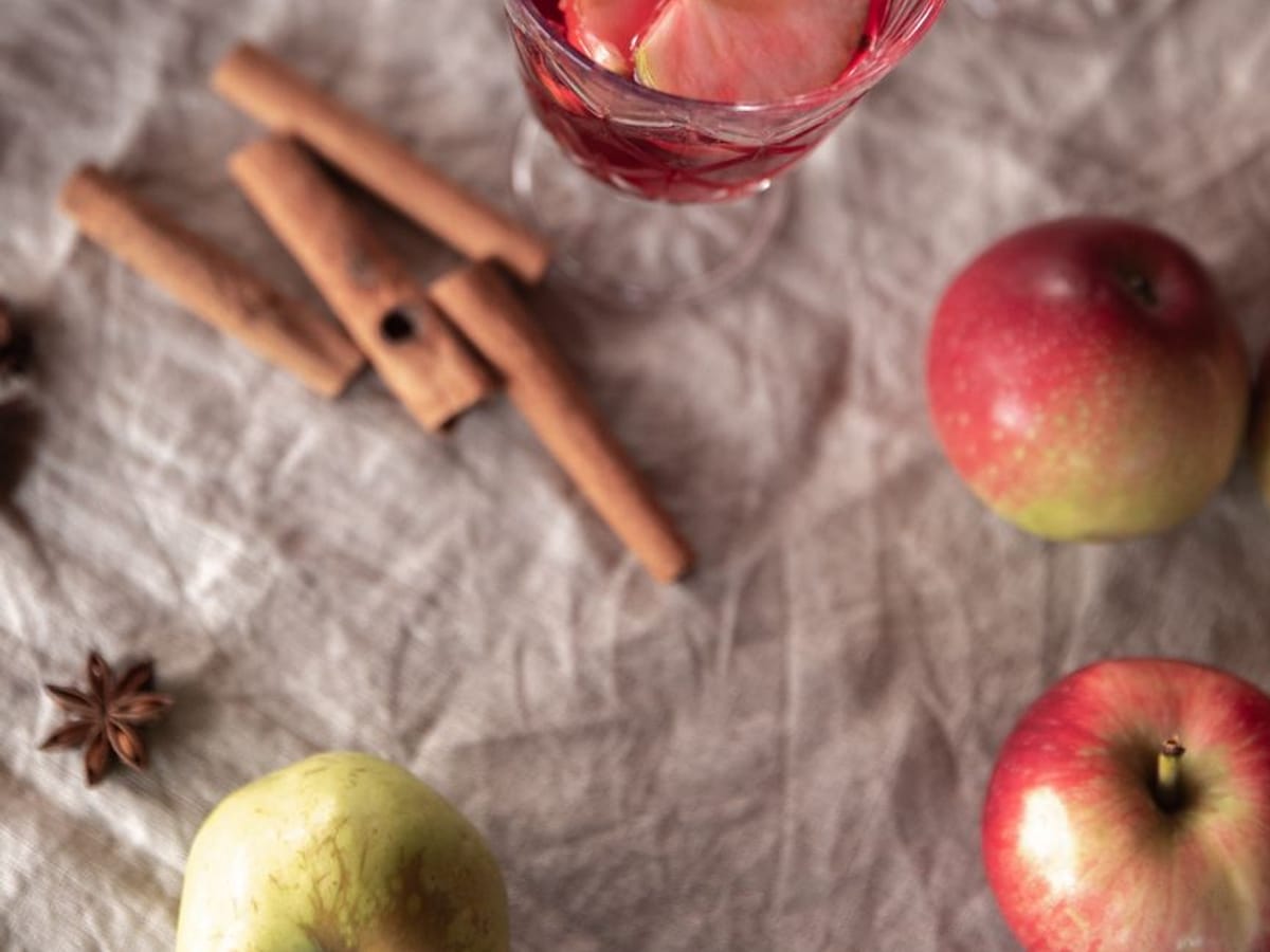 Caramel Apple Mocktail — alcohol-free