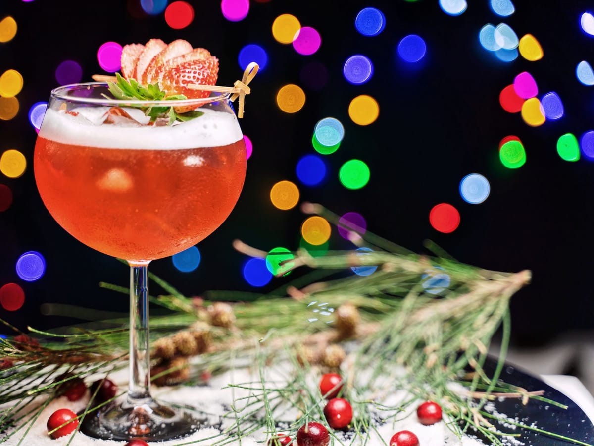 Sparkling Cranberry Mocktail — alcohol-free
